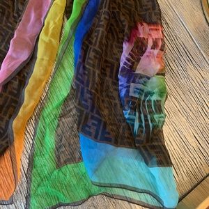Authentic Fendi Silk Scarf